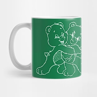 twin bears hugging Mug